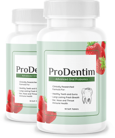 ProDentim chewable oral probiotic tablets bottle